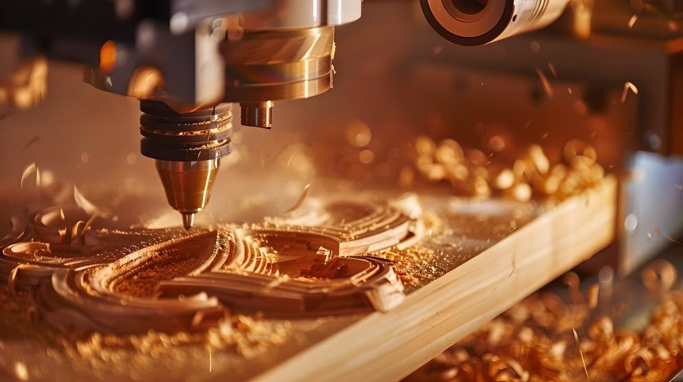 CNC Carved Wood Design