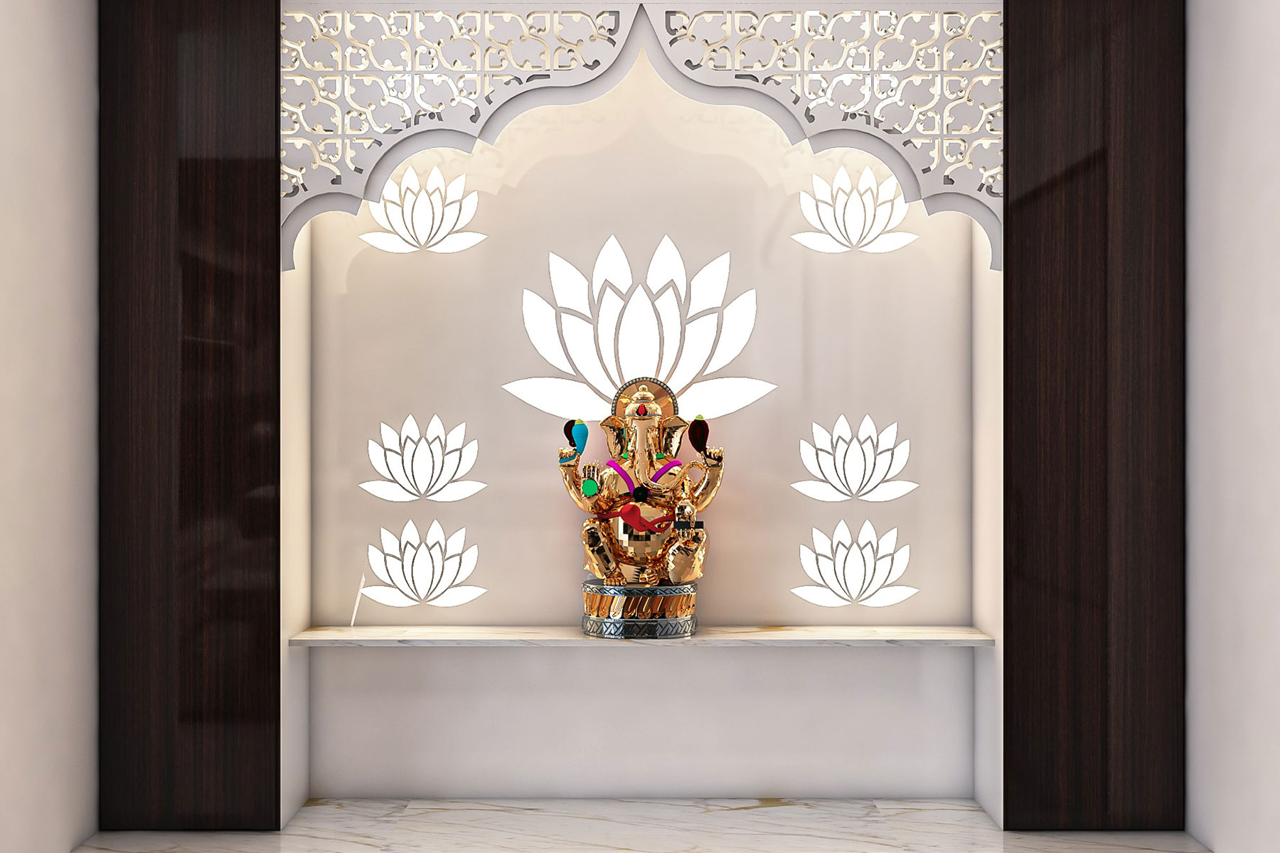 Corian Mandir Design